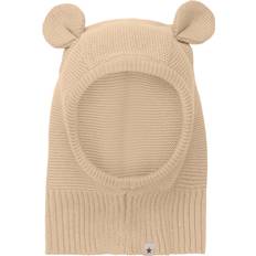 Huttelihut Balaclava Knit w. Ears Stl. 48\0-12M unisex - Elefanthatt Från Magasin - Irish Cream (48\0-12M)