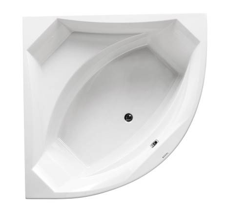 Royal Vigga badekar, 140x140 cm, hvid