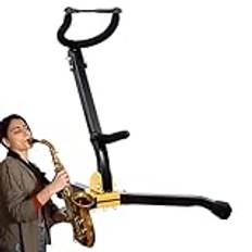 Tenorsaxofonstativ, gamla saxofonistativ, gamla tenorsaxostativ, placera ditt instrument enkelt och säkert, justerbart triangulärt bas-saxofonistativ för kvinnor, barn, män, saxo