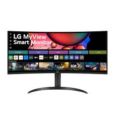 LG Electronics 34SR65QC-B.AEU UltraWide Curved QHD Monitor 34" (86,42cm), 3440 x 1440, 21:9, 5 ms GtG, 100 Hz, webOS, Flicker Safe - Schwarz