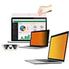 FoxCrypt Premium Guld Anti-Spy Sekretessfilter Sekretessfilter Synskyddsfilm Skyddsfilm för Apple MacBook Pro Touchbar 13 tum (2016–2018) – (299 x 195 mm) – Guld