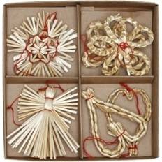 Julgransdekoration - Halm - 8-pack