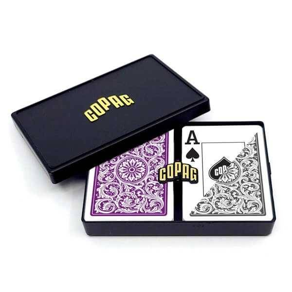 Copag Elite Jumbo Index (lila/grå) - 2-pack