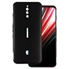 för ZTE Nubia Red Magic 5G ultratunt telefonfodral, gelpudding mjukt silikon telefonfodral för ZTE Nubia röd magisk 5S 6,6 tum (svart)