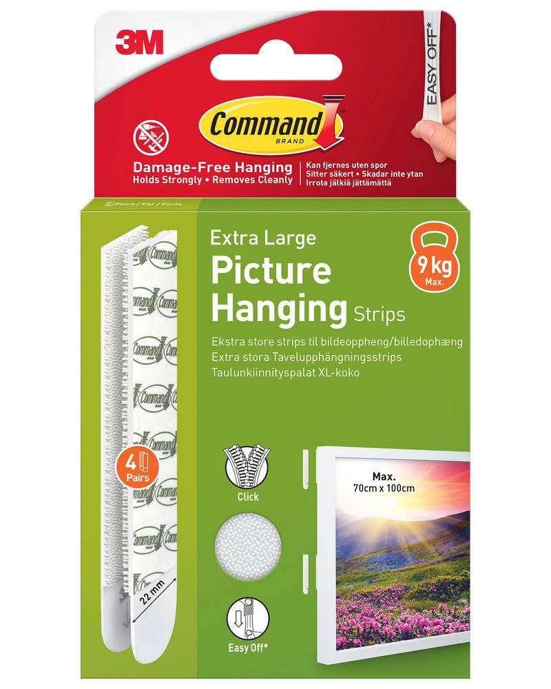Command™ Strips Ophæng af billede - Hvid XL