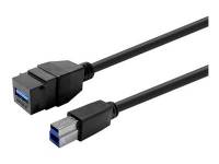 (ComputerSalg) VivoLink Pro - USB-kabel - USB typ A (hona) keystone till USB Type B (hane) - USB 3.2 Gen 1 - 5 V - 1 A - 5 m - signalförstärkare - svart
