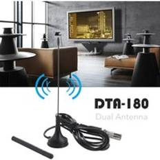 300cm tv-antenner plug-play inomhus digital tv-antenn gratis titta på tv-kanaler stöder 1080p uhf vhf 50 miles räckvidd