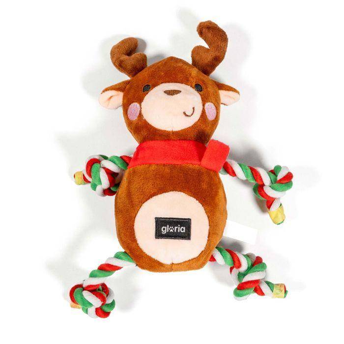 Jouet pour chien en peluche - GLORIA - Rudolf - Marron - Polyester - Intérieur brun