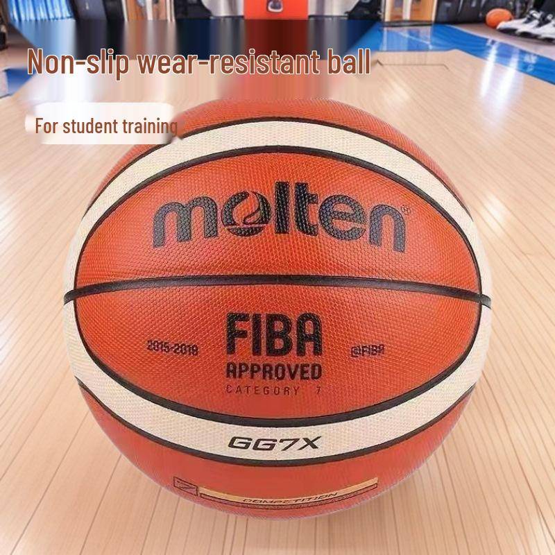 Mooten Halkfri Slitstark Basketboll - Storlekar 5, 6, 7 för Ungdomar och Vuxna, Utomhus & Tävlings Träningsboll