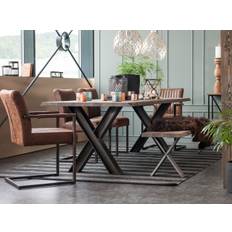 Kristensen Forest spisebord (Ask massiv, 2 - HX-stel (10 x 10 cm), L180 x B90 x H74 cm)