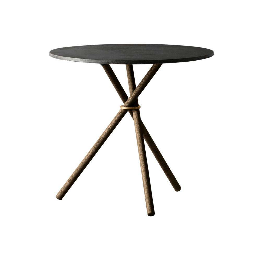 Eberhart Aldric soffa och soffbord Dark Concrete/Dark Oak