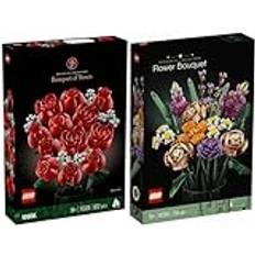 Lego blomset: 10328 rosbukett och 10280 blombukett