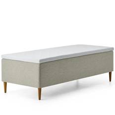 Tempur Relaxation ramsäng enkelsäng - Vit/Beige/Grå/Ljusgrå/Mörkgrå/Taupe
