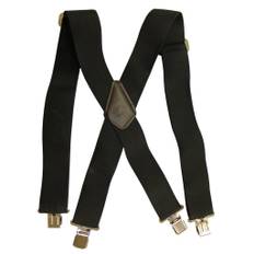 Breda Hängslen med Stretch - Svart - One-Size