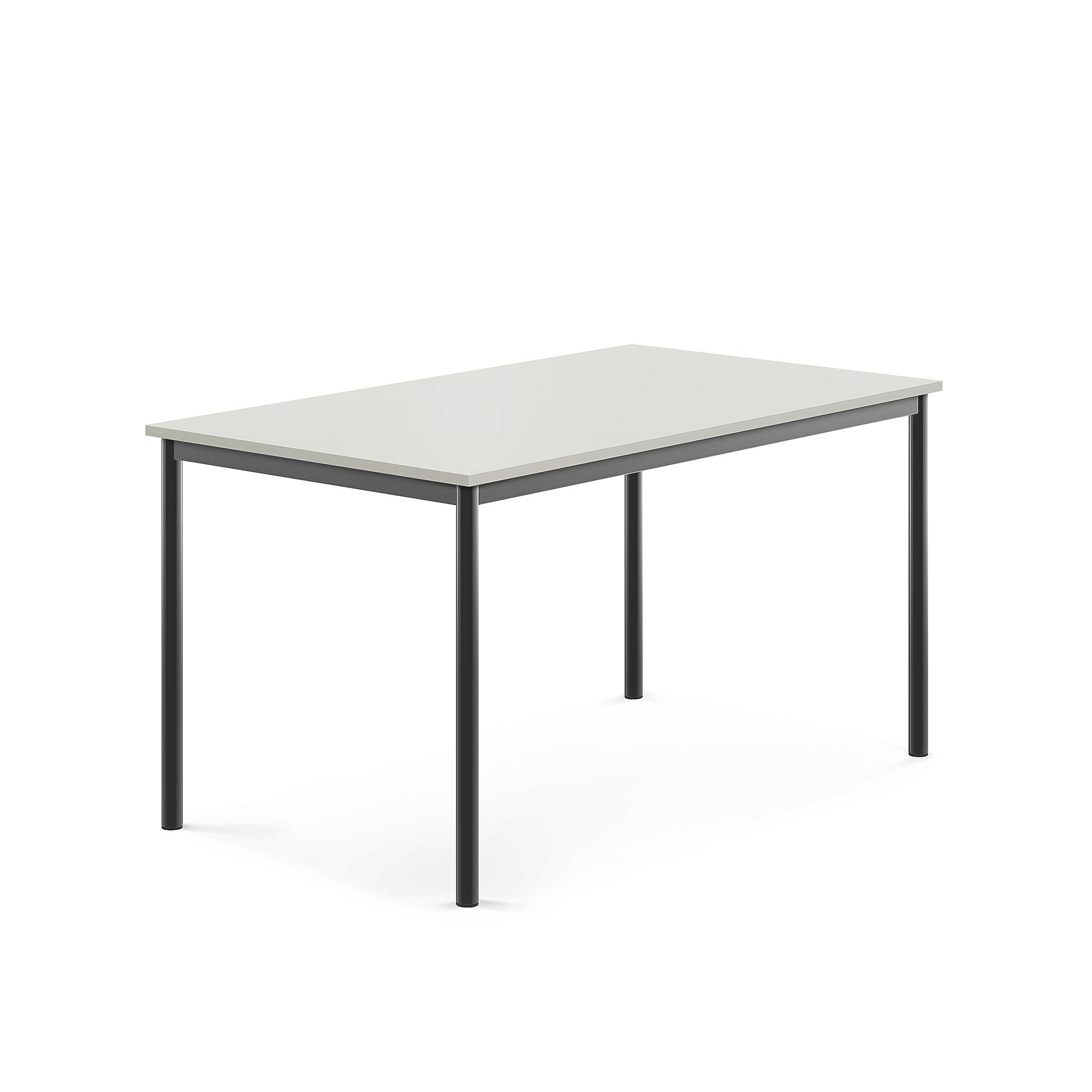 Bord BORÅS, 1400x800x720 mm, stativ antracitgrå, högtryckslaminat, grå