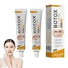 Botox Bee Venom Wrinkle Removal Cream, Advanced Bee Venom Lift Cream, Anti Wrinkle Furning Multi Purpose Botox Wrinkle Cream, Natural Bee Venom för alla hudtyper,2pcs