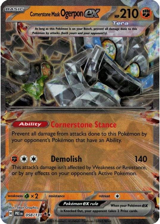 Cornerstone Mask Ogerpon ex - 058/131.