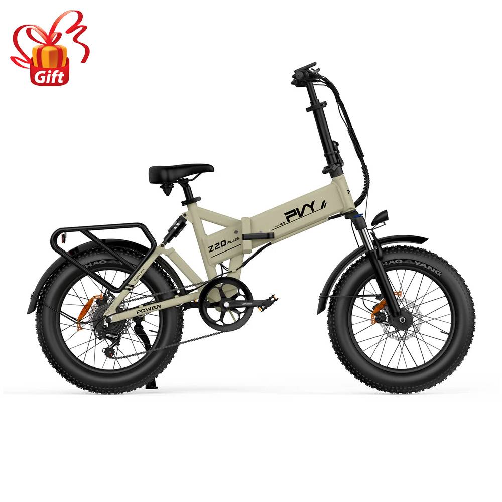PVY Z20 Plus E-Bike 20 inch Tires 48V 1000W 16.5Ah 50km/h Speed Khaki