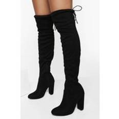 Overknee Stövlar Med Blockklack, Black