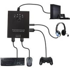 Mus tangentbord omvandlare adapter för ps3 / ps4 / xbox 360 / xbox one / xbox one s utan dröjsmål kompatibel med alla spel