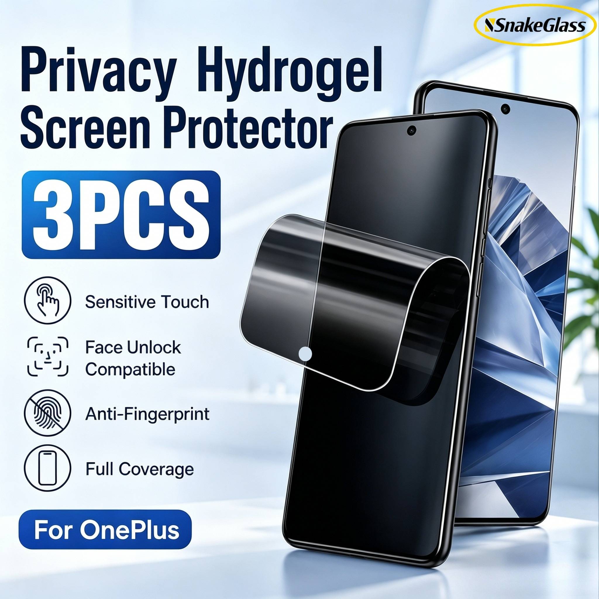 3PCS Anti Spy Screen Protection for OnePlus 15R 13T 12 11R 10 9 ACE3 2Pro Privacy Hydrogel Film For Oneplus Nord 5 4 CE 4 3 Lite