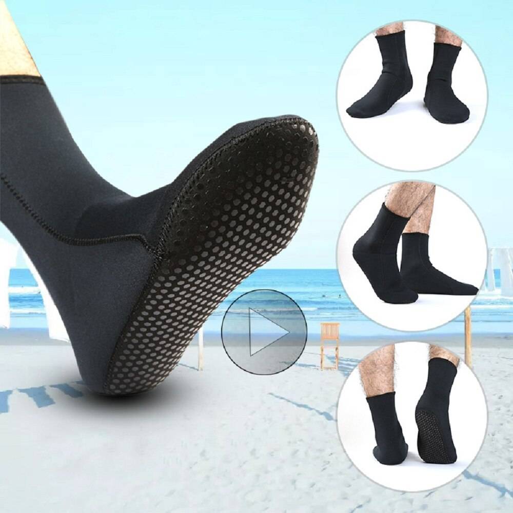 Neopren dykstrumpor stövlar surfstrumpor värmande för vuxen 3mm förhindra repor snorkling halkfria strandstrumpor - L42-44
