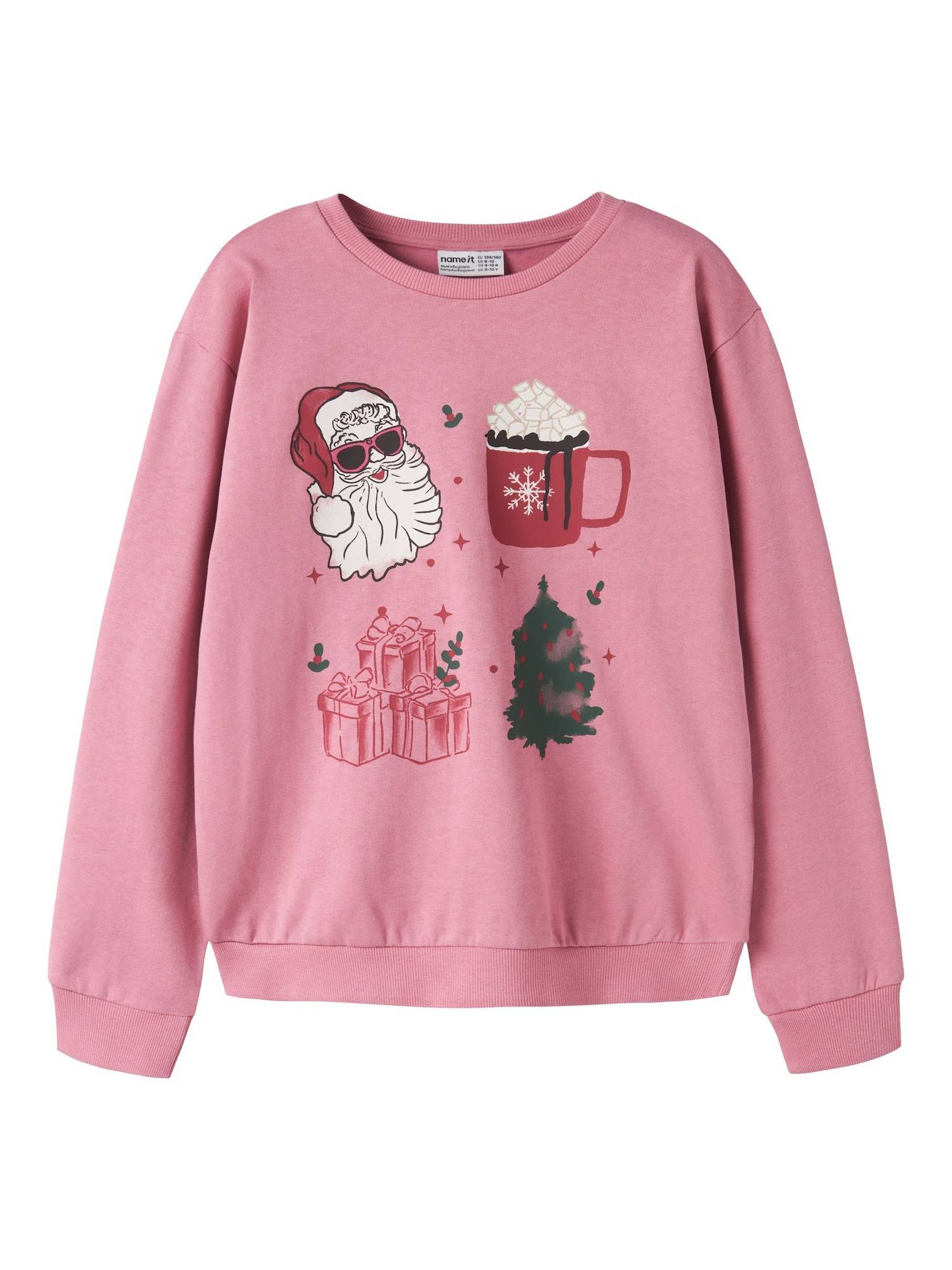 NAME IT Sweatshirt  grøn / pink / rød