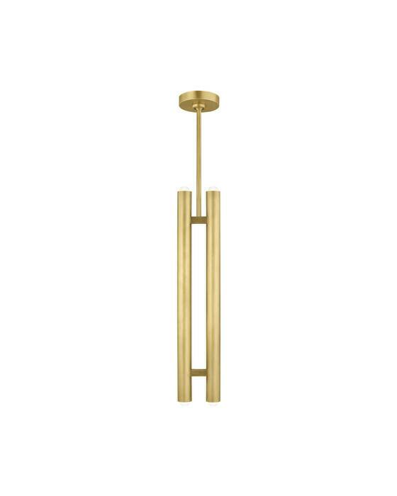 Visual Comfort Ebell 2L takpendel mässing - Guld / Brun