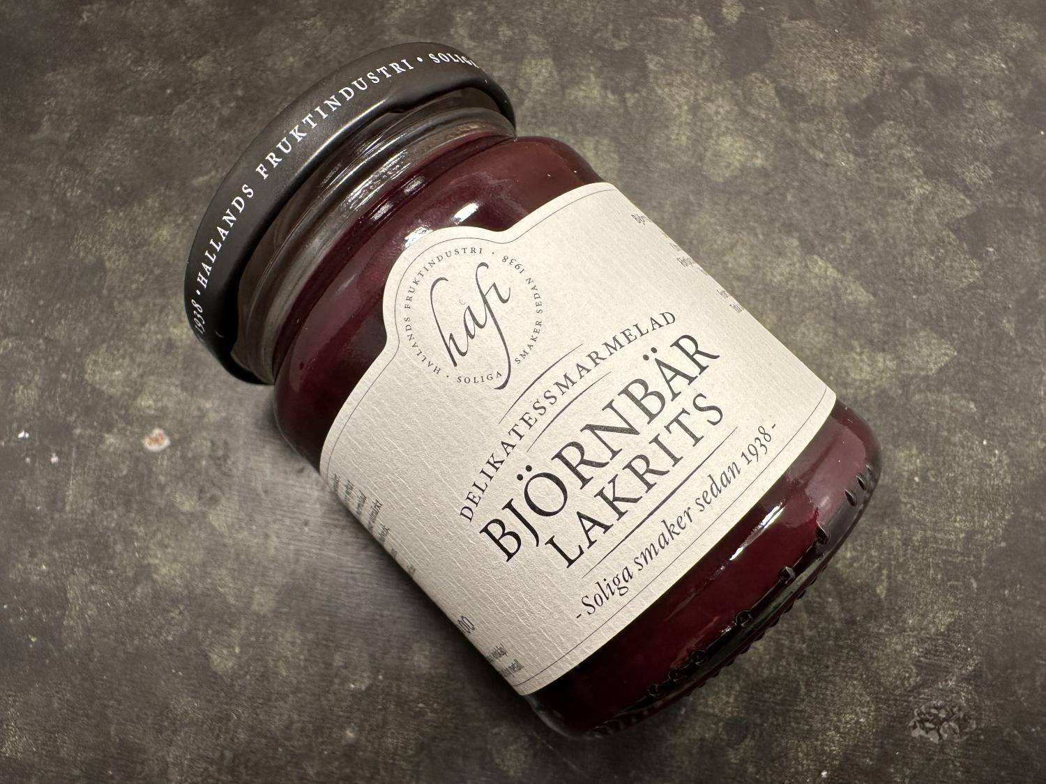 Hafi Björnbär Lakrits Marmelad (140 g)