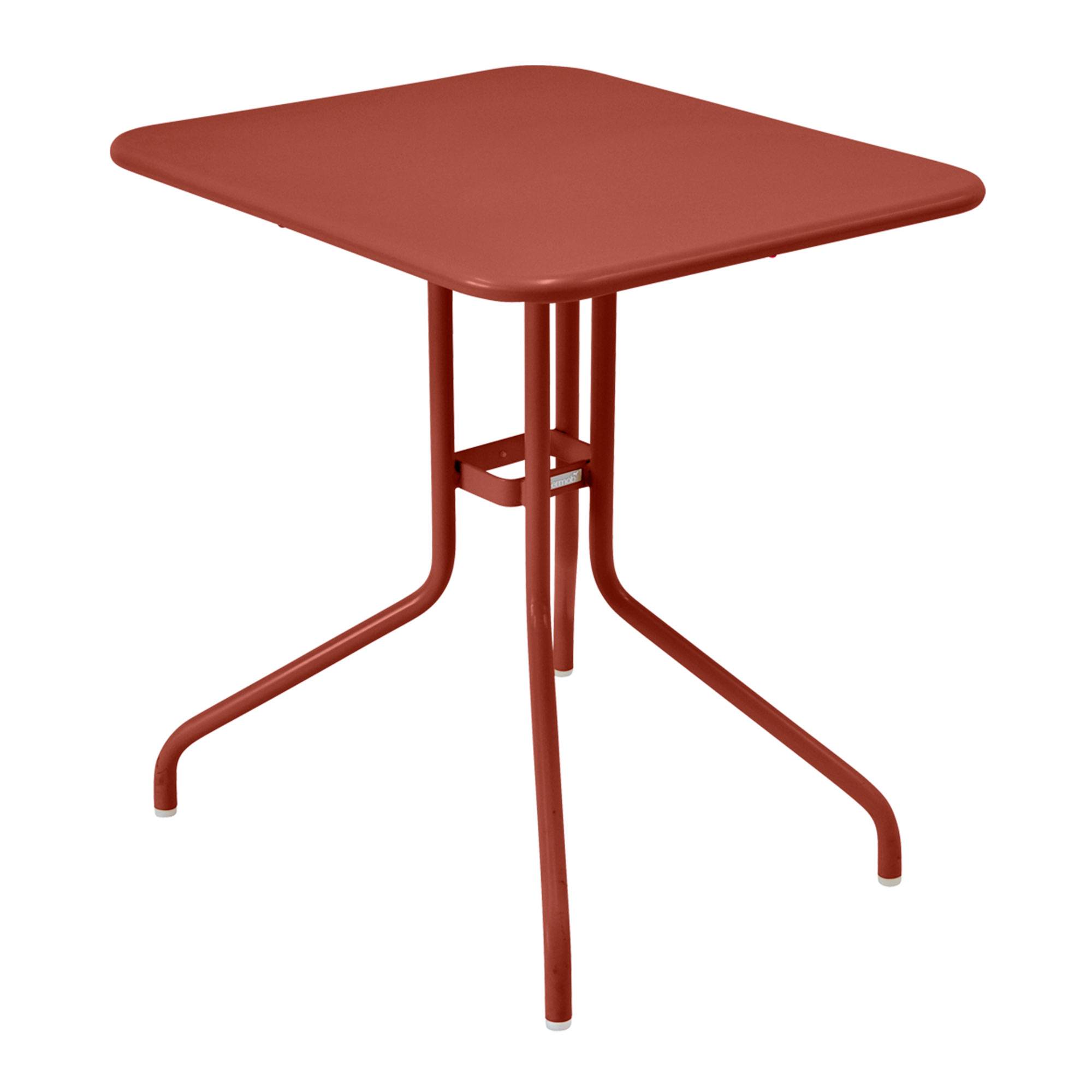 Fermob - Pétale Table 60x70 cm Red Ochre 20 - Matbord utomhus - Philippe Mathieu - Röd - Metall