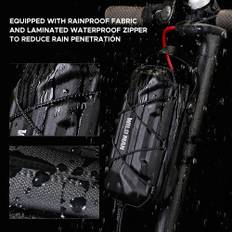 Rainproof Quick Release Bike Handlebar Bag Hard Shell Waterproof Scooter Storage Bag svart