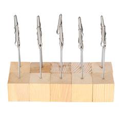 10pcs Note Clamp Wooden Base Alligator Clip Holder Photo Number Table Cards Memo Holder