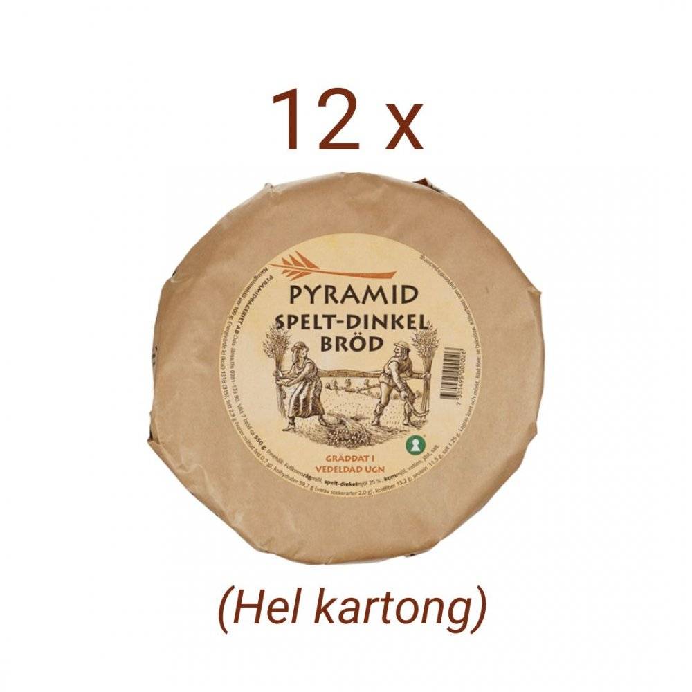 Hel krt Spelt-Dinkelbröd 550 g från Pyramidbageriet