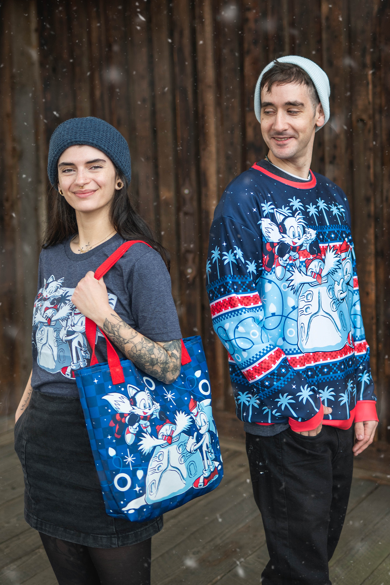 Sonic the Hedgehog: Snow Day Tote - Default Title