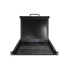 StarTech.com 16 Port Rackmount KVM Console w/ Cables - Integrated KVM Switch w/ 17" LCD - 1U LCD KVM Drawer 50000 MTBF - USB + VGA Support (RKCONS1716K) - KVM-konsol - 17"