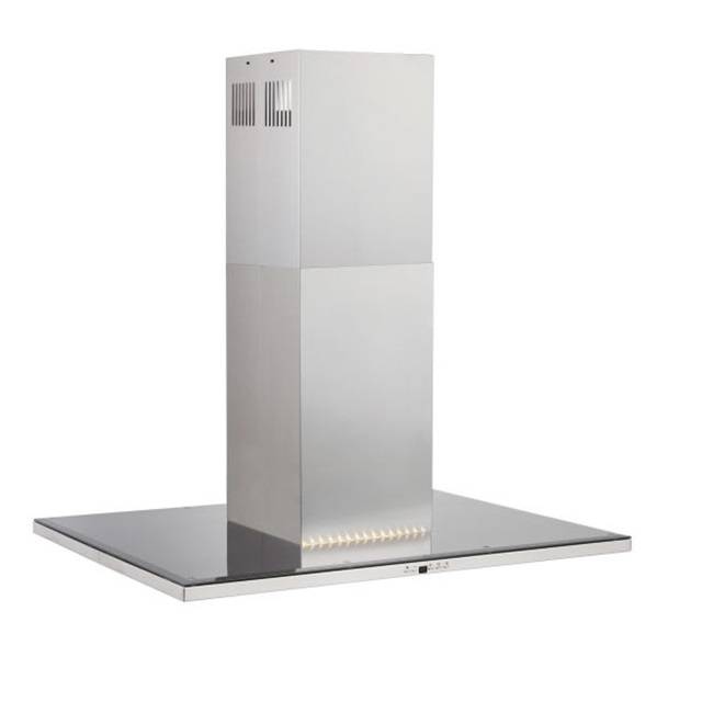 Silverline Nordic Dark Ada 90 cm, stål m/sort glastop