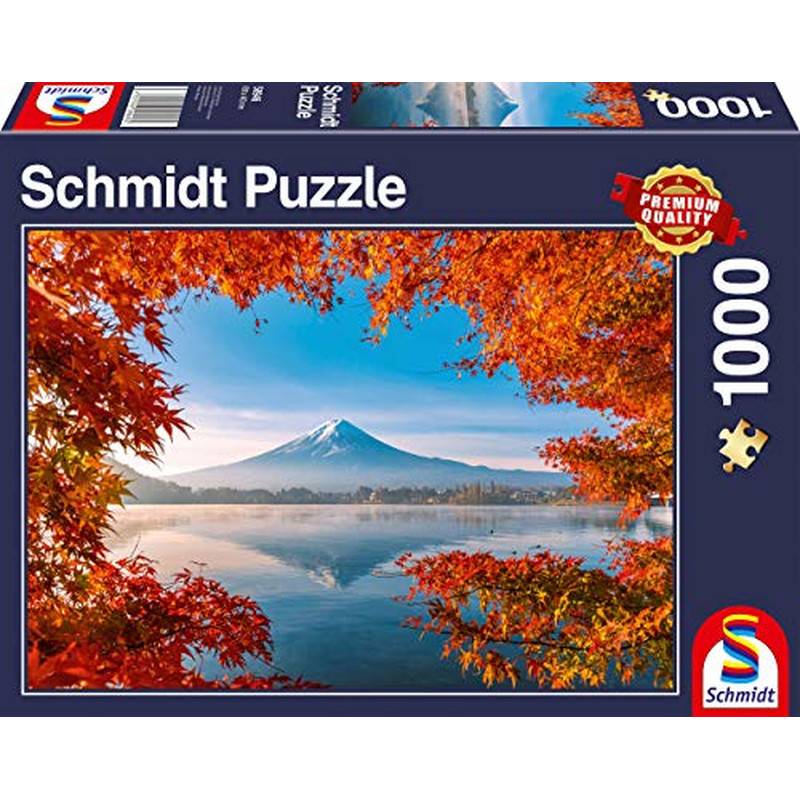 Schmidt Spiele 58946 Herbstzauber am Fuji, 1000 Teile Puzzle, bunt