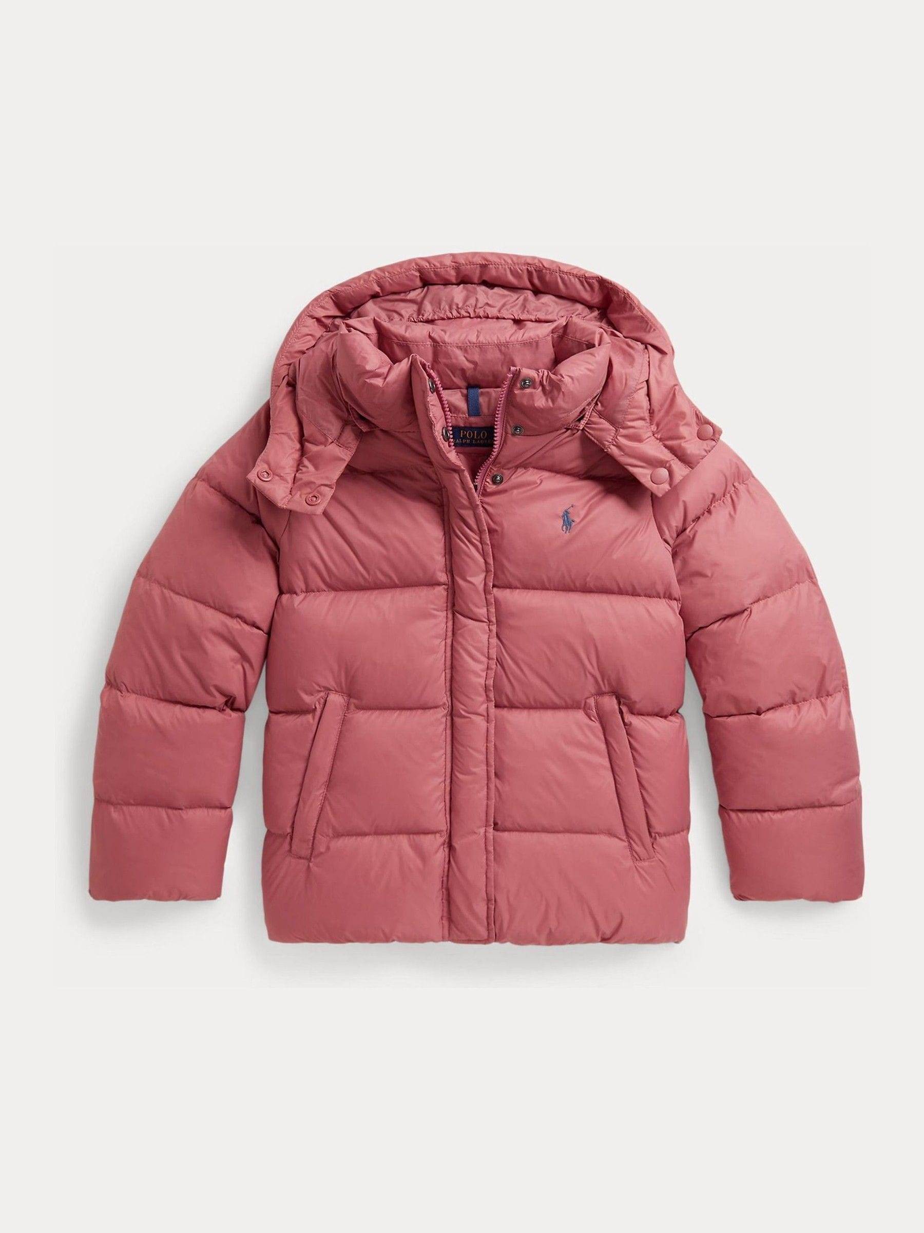 Polo Ralph Lauren Polo Ralph Lauren Pink Down Logo Puffer Jacket