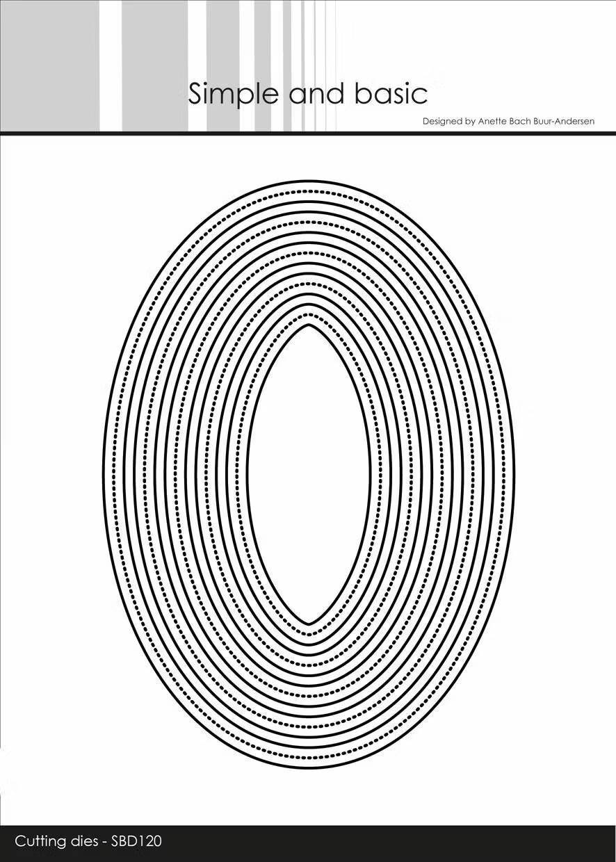 Simple and Basic die - Pierced Frames Oval