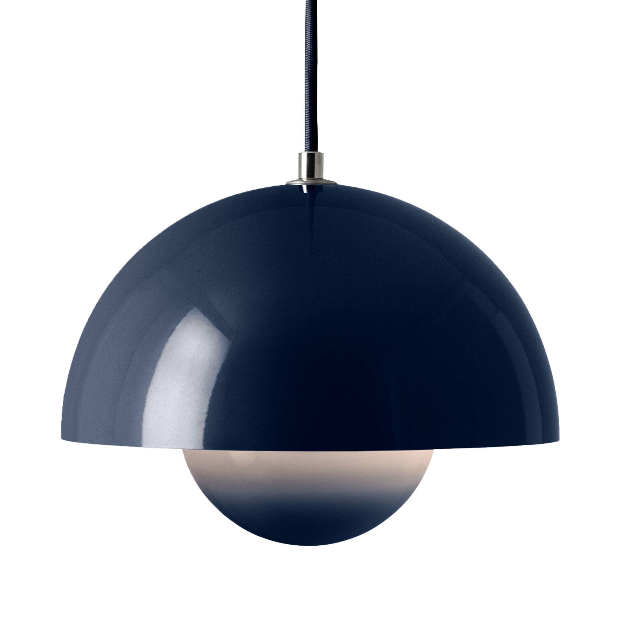 Flowerpot VP7 Pendel, Ø37 cm, af Verner Panton Steel Blue.