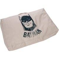DC Batman hundmadrass - Storlek S: L 80 x B 50 x H 15 cm - Beige/Svart