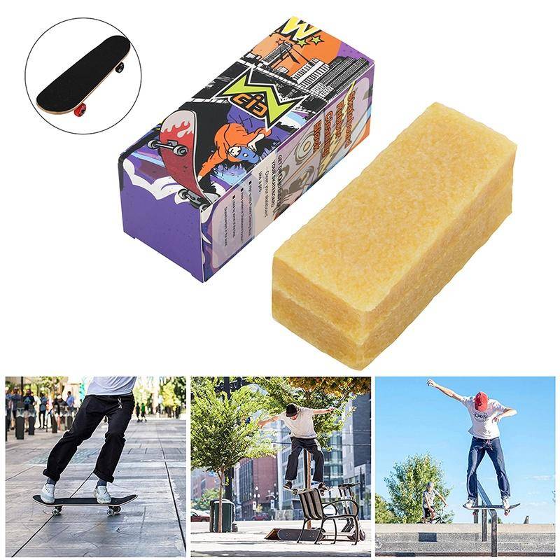 Skateboardrengöring gummiblock Skateboard Griptape Cleaner Diamond Dirt Remover Cube beige