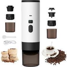 3-i-1 bærbar kaffemaskine med USB – kapsel og espresso, til kontor, camping, bil og rejser