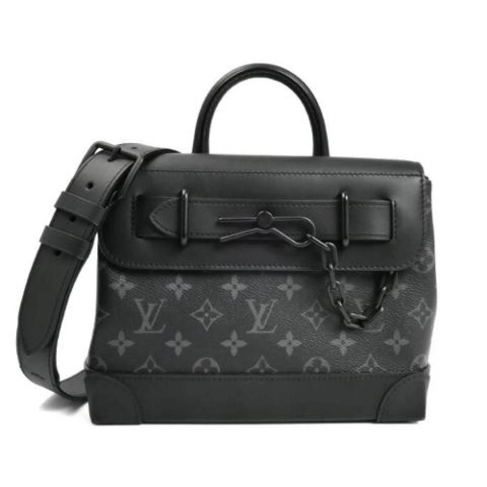 Louis Vuitton Vintage Pre-owned Vintage Skuldertaske - Vintage - Herre - Sort - ONE SIZE - Uld