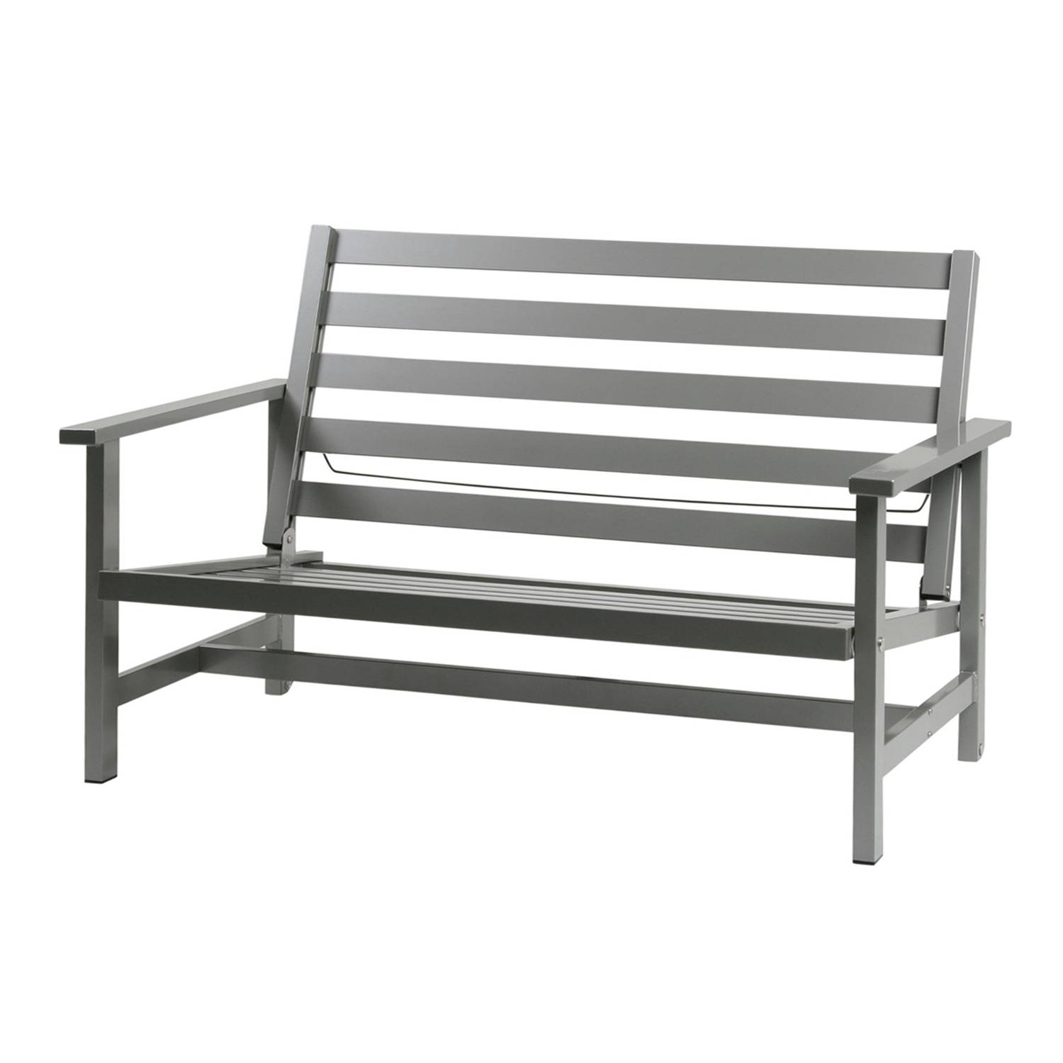 Fri Form - Soffa 2-sits Aluminium Grå - Udendørs sofaer - Elsa Stackelberg