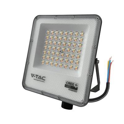 50W LED projektør, 4500 Lumen, 90° spredning, CCT 3-i-1, IP65, Slimline serien
