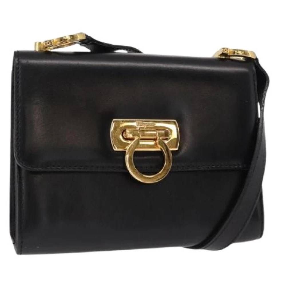 Salvatore Ferragamo Pre-owned - Pre-owned Läder Axelremsväska Vintage - Dam - ONE Size - Läder