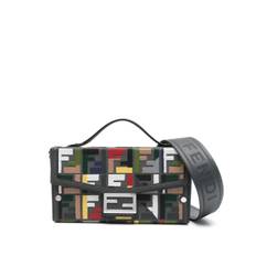 FENDI - Soft Trunk totebag - herr - Tyg/kalvskinn - one size - Grå