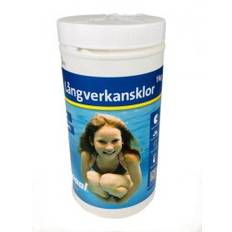 Långverkansklor 1kg tabletter 200g Pool, klorpuck veckoklor