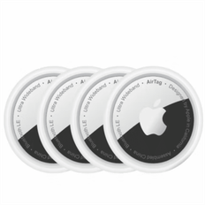Original AirTag Tracker - Silver 4-pack - Perfekt för nycklar, bagage och mer (En-Storlek)